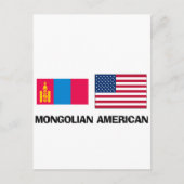mongolischer Amerikaner Postkarte (Vorderseite)