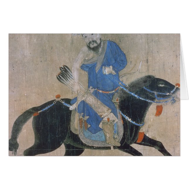 Mongolischer Bogenschütze zu Pferd (Vorderseite (Horizontal))