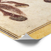 Mongolischer Nomade, der sein Pferd zum Wasser nim Poster (Ecke)