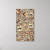 mongolischer Stil Leinwanddruck (Vorderseite)