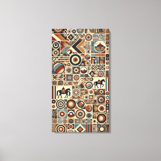mongolischer Stil Leinwanddruck (Vorderseite)