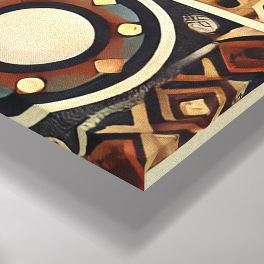 mongolischer Stil Leinwanddruck (Ecke(Unten))