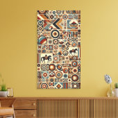 mongolischer Stil Leinwanddruck (Insitu (Wohnzimmer))