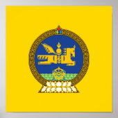 Mongolisches Emblem Poster (Vorne)