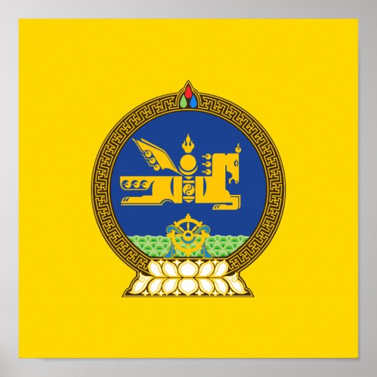 Mongolisches Emblem Poster (Vorne)