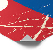 Mongolisches Vintages Reiseplakat Poster (Ecke)