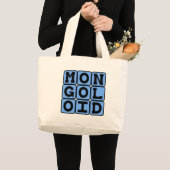 mongoloide, offensive Bezeichnung Jumbo Stoffbeutel (Vorderseite (Produkt))