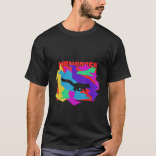 Mongoose Animal Mosaik Puzzle T-Shirt