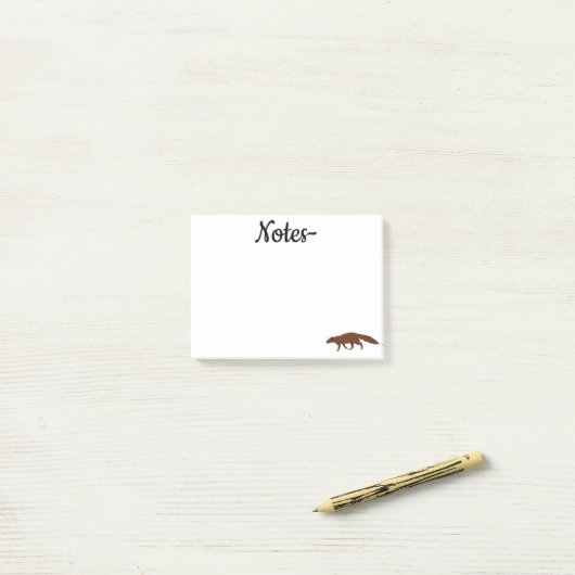Mongoose Post-it Klebezettel (Auf Schreibtisch)