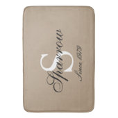 Mongram Badematte (Vorderseite Vertikal)