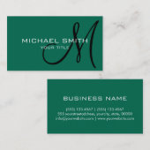 Mongram Bangladesh, grüner Hintergrund Visitenkarte (Vorne/Hinten)