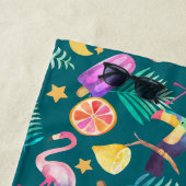Mongram Beach Handtuch für tropischen Sommerspass (Beispiel)