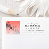 Mongram Beach Wedding Rücksendeadresse (Insitu)