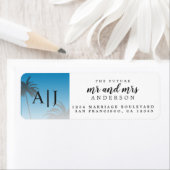 Mongram Beach Wedding Rücksendeadresse (Insitu)