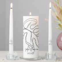 Mongram Botanische Hand Drawn Monstera