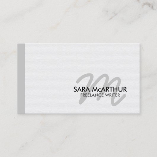Mongram Business Card Visitenkarte (Vorderseite)