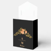 Mongram Celestial Mitternacht Black Stars Hochzeit Geschenkschachtel (Geöffnet)