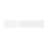 Mongram Celestial Wedding Einladungsbanderole (Flach)