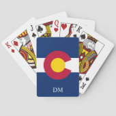 Mongram Colorado State Flag Spielkarten (Rückseite)