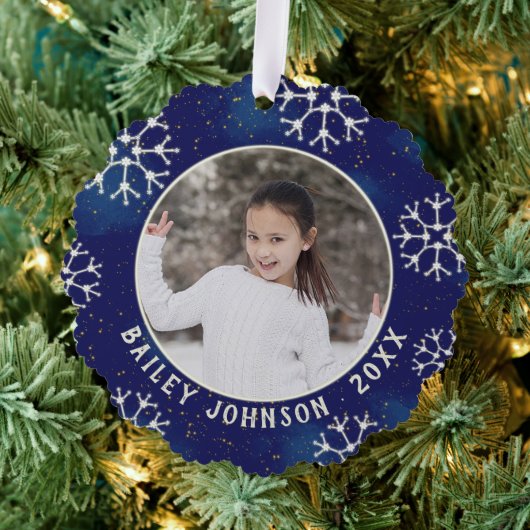 Mongram Constellation Pattern für das Weihnachts-F Ornament Karte (Insitu (Baum))