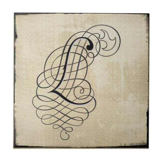 mongram, ", das ich" mit Ziegeln decke Fliese (Vorderseite)