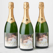 Mongram Foto Sparkling Wine Schaumweinetikett (Flaschen)