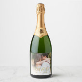 Mongram Foto Sparkling Wine Schaumweinetikett (Vorderseite)