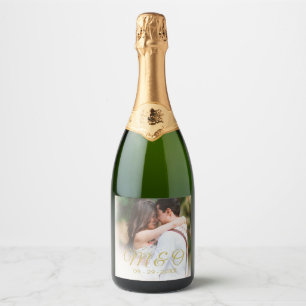 Mongram Foto Sparkling Wine Schaumweinetikett