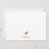 Mongram French Poodle Einladung (Rückseite)