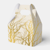 Mongram für die Muster-Seitenränder Gold-Baumzweig Geschenkschachtel (Rückseite)