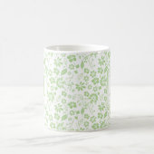 Mongram für Girl Lime Green Tropical Blume Kaffeetasse (Mittel)