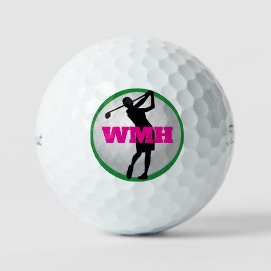 Mongram Golf Ball der Frau (Vorderseite)