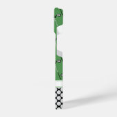 Mongram Golf-Grün iPhone Hülle (Linke Seite)