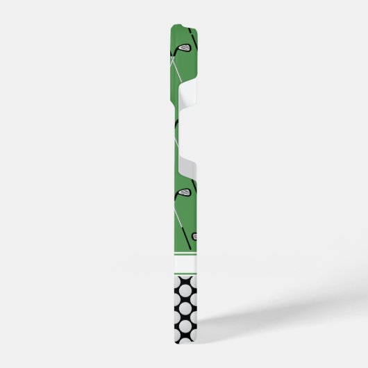Mongram Golf-Grün iPhone Hülle (Linke Seite)