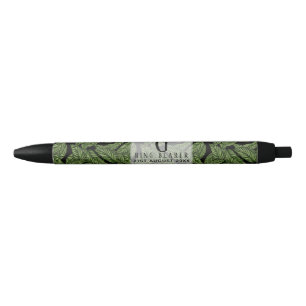 Mongram Green Leaf Tropical RING BEARER Wedding Kugelschreiber