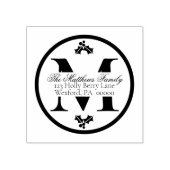 Mongram Gummistempel (Prägung)