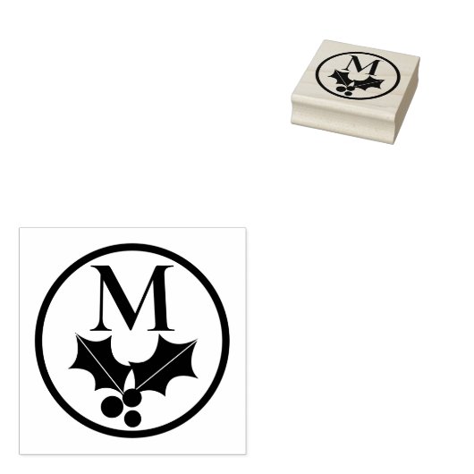 Mongram Gummistempel (Stempel)