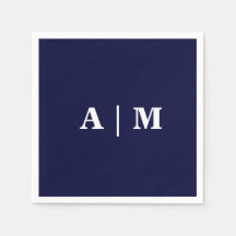 Mongram-Hochzeitcocktail der Marine