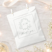 Mongram Hochzeitstich für das moderne Wappen mit g Geschenktütchen (Ausgeschnitten)