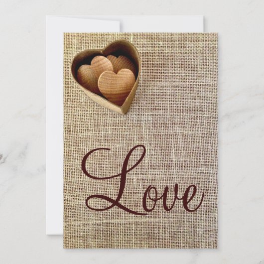 Mongram Holzwurzerhörung Einladung (Rückseite)