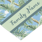 Mongram Island Palm Kurzer Tischläufer (Ecke)
