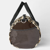 Mongram Leopard-Skin-Muster, moderner Tierstil Duffle Bag (Rechts)