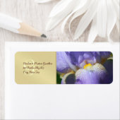 Mongram Lila Iris Wedding Address Label (Insitu)
