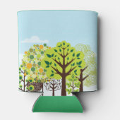 Mongram, Modern Forest Garden Art Green Nature Dosenkühler (Rückseite)