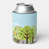 Mongram, Modern Forest Garden Art Green Nature Dosenkühler (Kanne Rückseite)