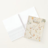 Mongram Naturschönes erdschönes Maulbeerpapier Notizblock (Innenseite)