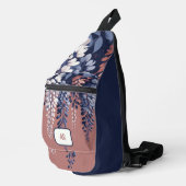 Mongram Navy Rose Wisteria Elegance Crossbody Bag (Rechte Ecke)