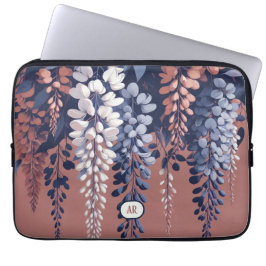 Mongram Navy Rose Wisteria Elegance Laptopschutzhülle