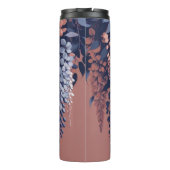 Mongram Navy Rose Wisteria Elegance Thermosbecher (Rückseite)