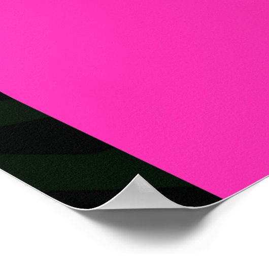 Mongram Neon Arches Tropical Palm Tree Wedding Poster (Ecke)